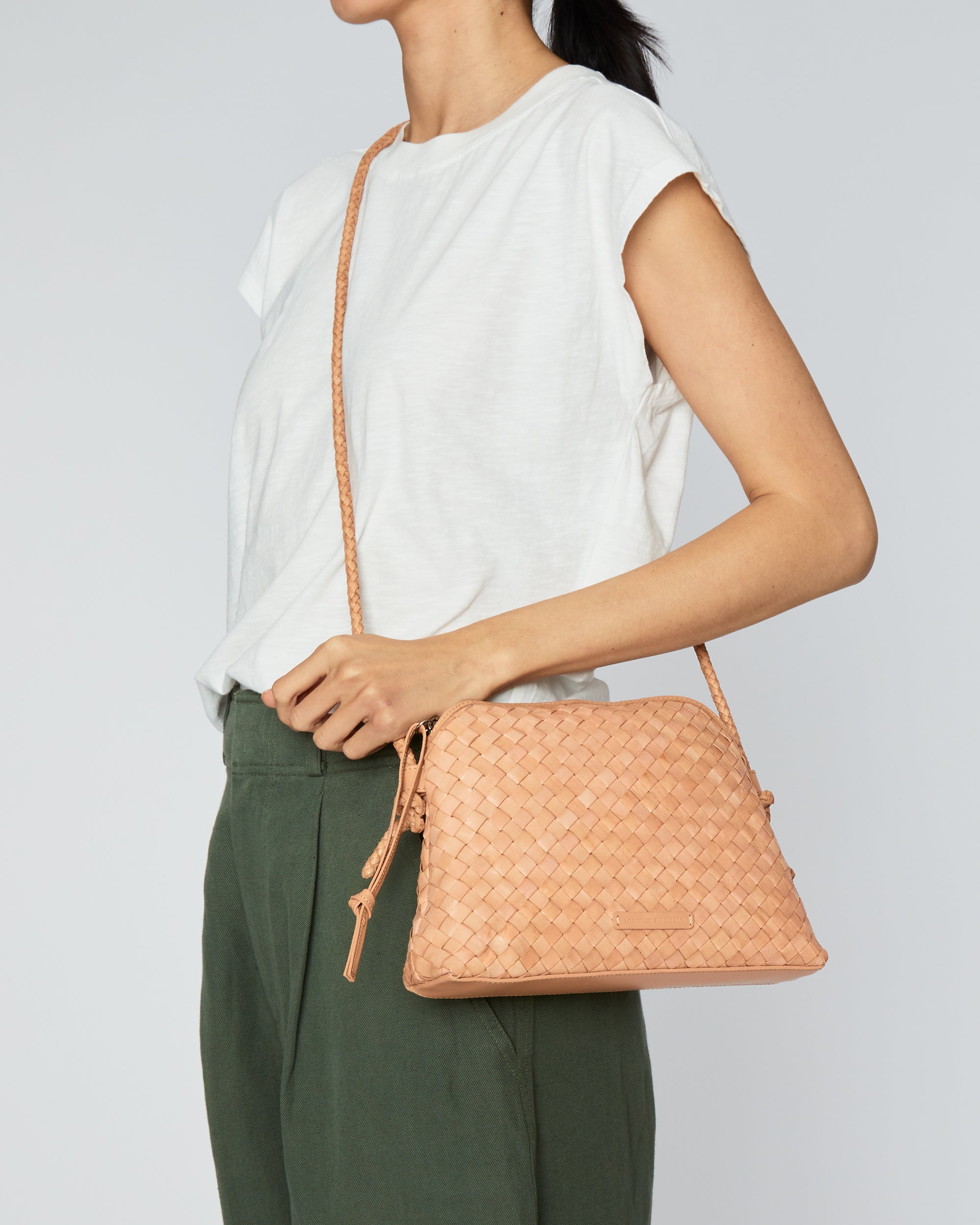 Loeffler randall mallory woven crossbody bag sale