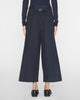 Bio Twill Triple Pleat Cropped Pant in Dark Navy