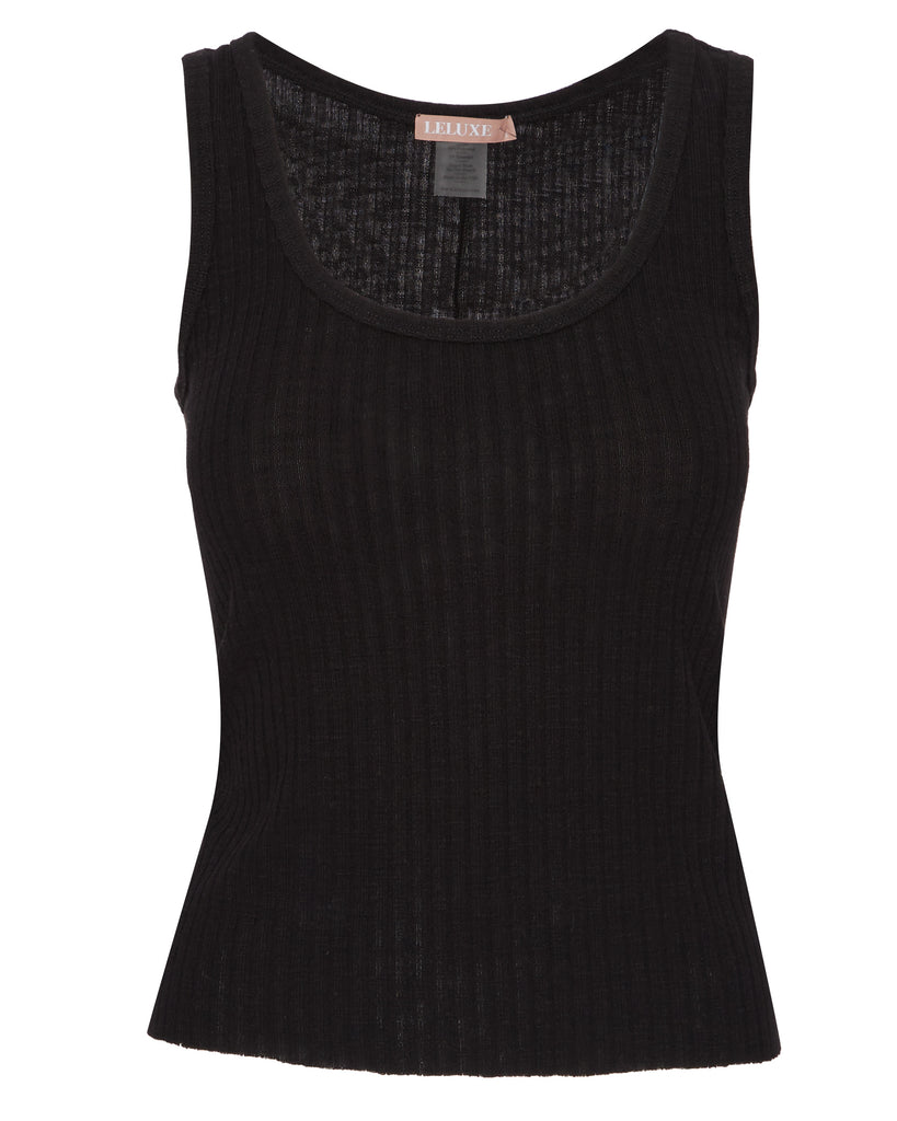 Charli Tank in Black Charcoal