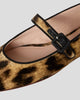 Ginger Mary Jane Flat in Leopard