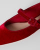 Ginger Mary Jane Flat in Red