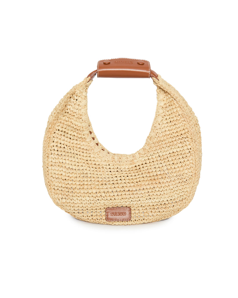 Moon Raffia Tote Bag