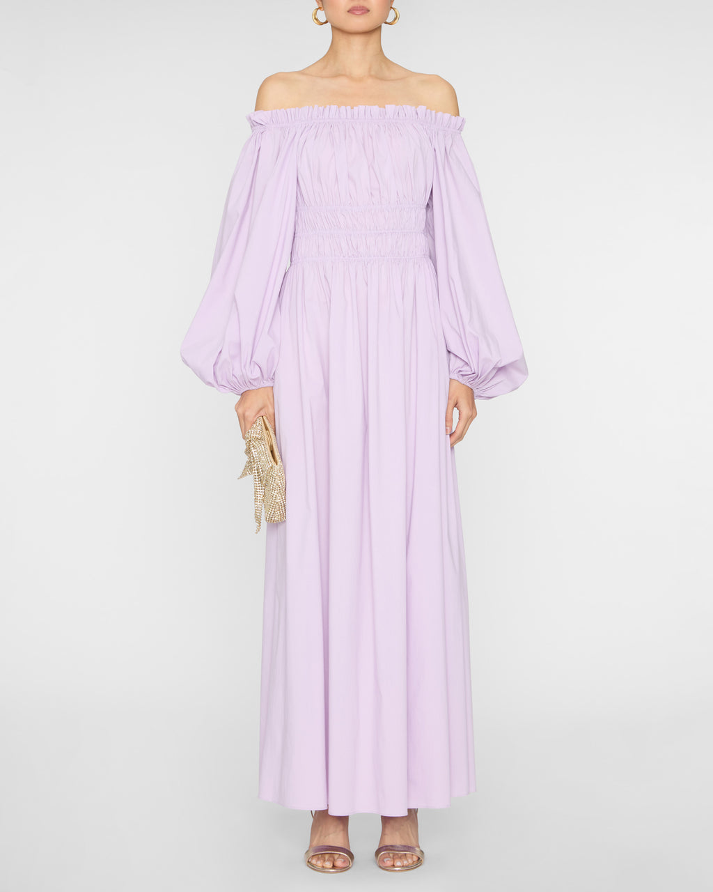 Raquela Off Shoulder Ruffle Maxi Dress