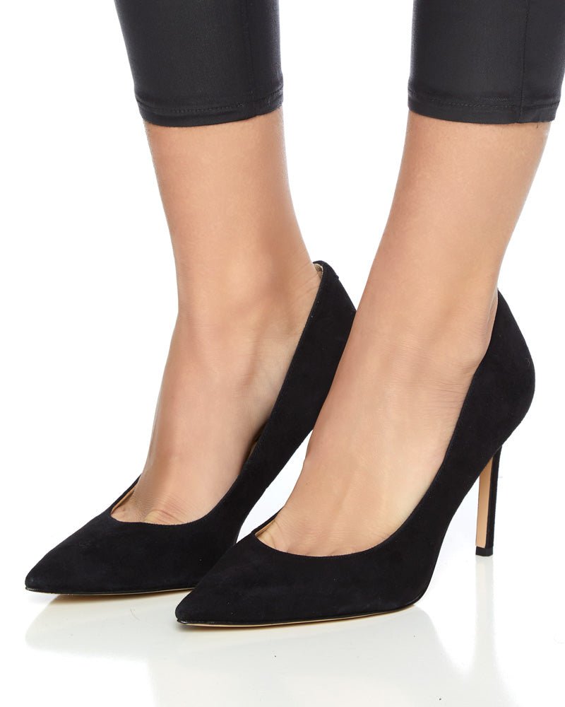 SAM EDELMAN Hazel Pointed Toe Heel in Black Suede – Capsule Shop